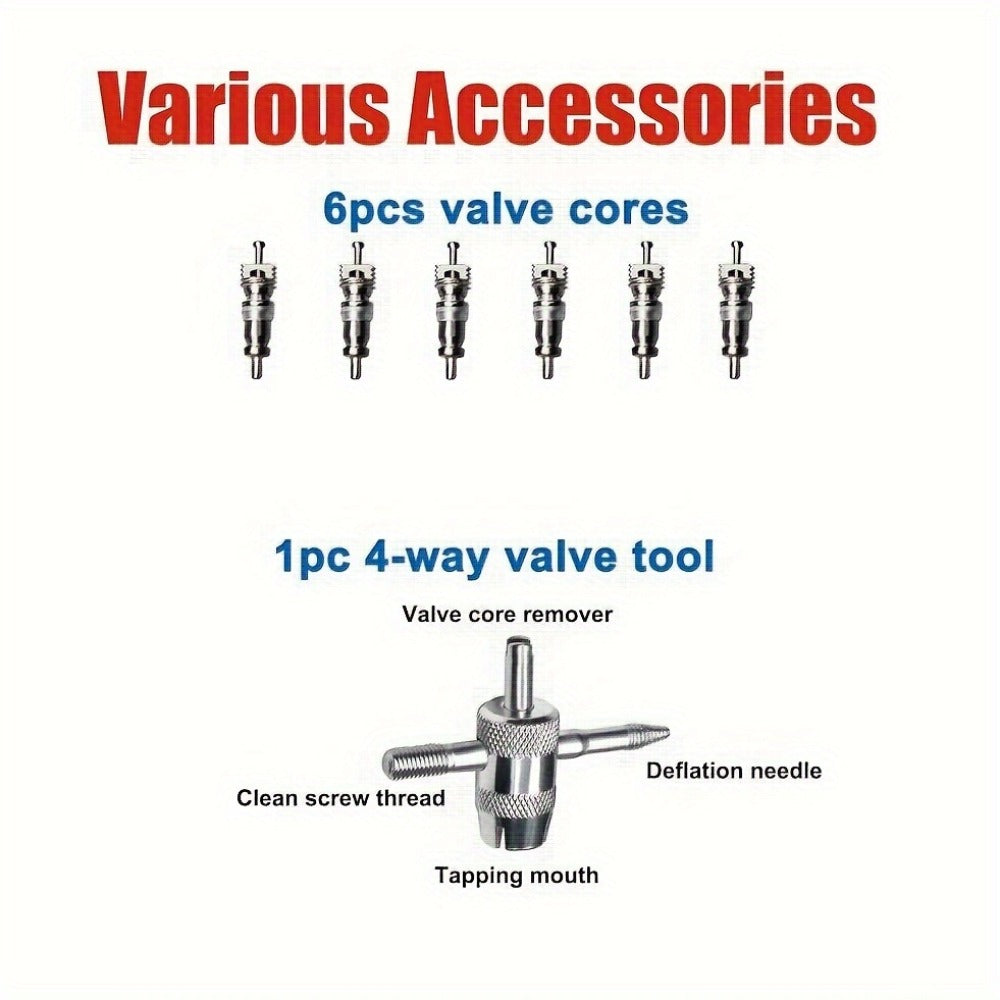 Tire Spoon Iron Set Steel Tire Changing Tool Kit – Tire Lever, Rim Protector, Valve Cores & Stem TR414 for Dirt Bike Motorcycle Lawn Mower, 19pcs / 22pcs