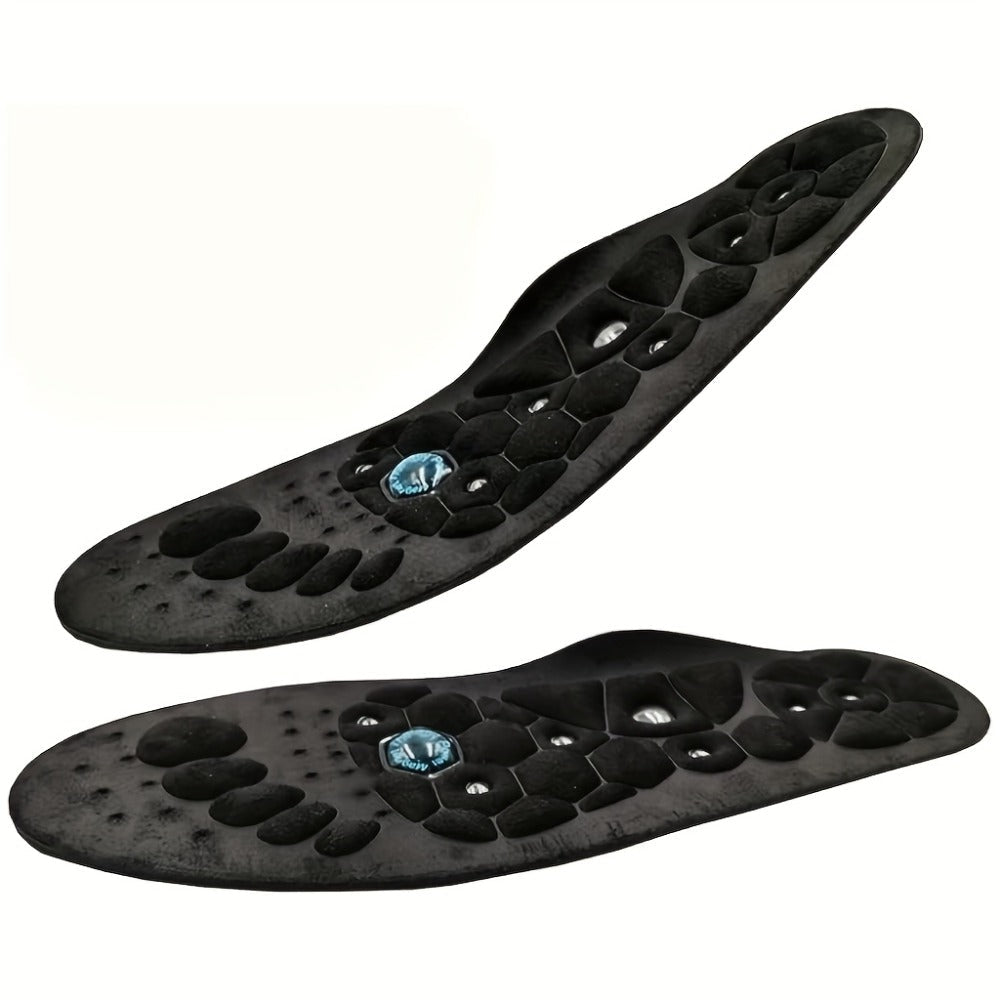 PU Massage Insoles Acupoint Arch Support – Breathable Sports Sole Buffer, Foot Reflex Comfort Insole for Men & Women, 3 Sizes