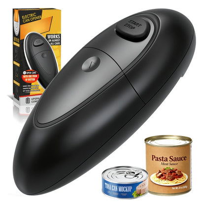 Automatic Can Opener Hands-Free | Electric Battery-Powered One-Touch Can Opener for All Can Sizes, Safe Smooth Edge, Food-Safe Portable Kitchen Tool – No Sharp Edges, Easy to Use, Multiple Colors