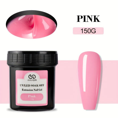 Builder Gel for Nail Extensions 150g Apex Strengthening Kit 13 Shades Clear White Pink Nude Milky Jelly Salmon UV LED Cure Professional Salon Home DIY Manicure Nail Art Women