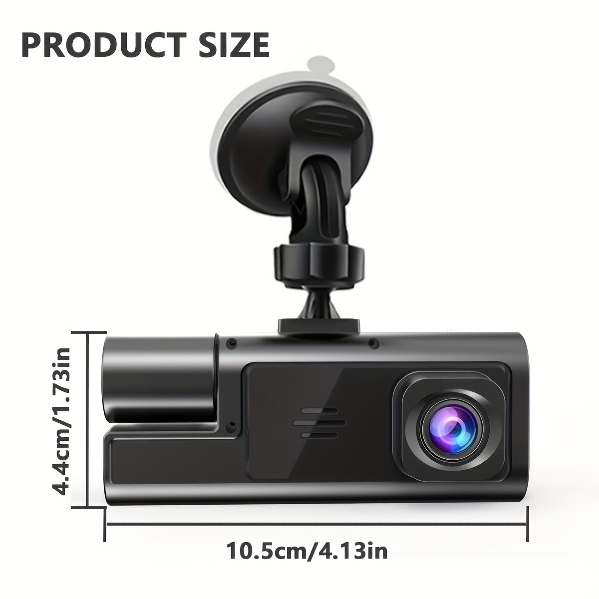 Two/Triple Camera Dash Cam - Infrared Night Vision, 1080P Front And 720P Rear,170° Wide Angle & Built-In Audio - Optional 32GB Card, Loop Recording, G-Sensor - Perfect Vehicle Safety Camera 24 Hours Parking Mode for New Cars Or Holiday Gifts
