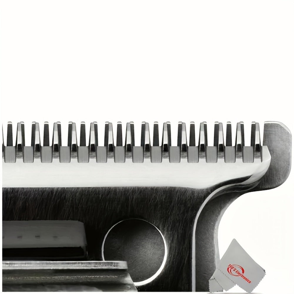 Andis T-Outliner Replacement Blade #04521 Close-Cutting T-Blade Compatible with GTO GO SL Trimmer Models - Professional Barber Shaver Blade Silver Precision Edge Up