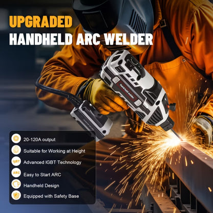 Portable ARC Welder 110V IGBT Inverter – 6-Level Adjustable Current 20-120A, Handheld MMA Stick Welder with Auto Protection, Remote Control & Full Accessories