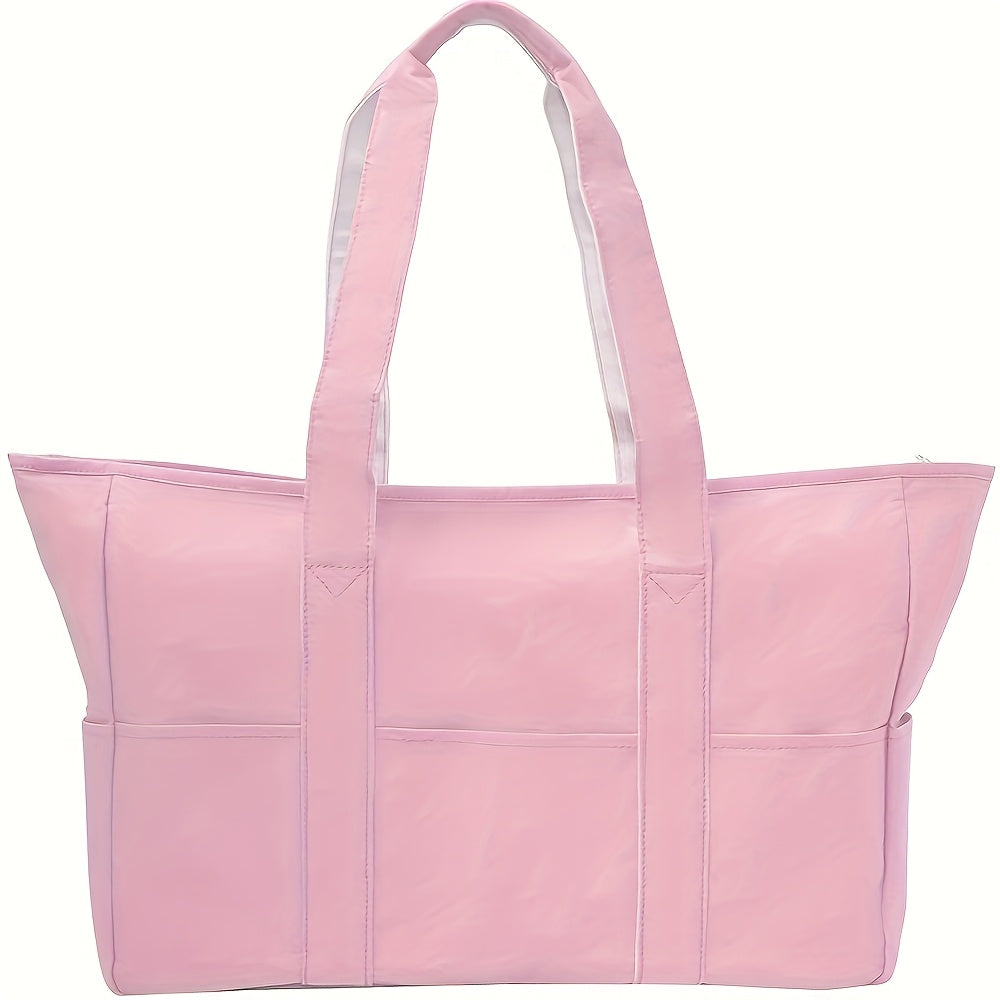 Women Beach Bag Dry Wet Separated Pocket Sandproof Swim Pool Bag Utility Travel Tote for Beach Pool Swimming Daily Use Multiple Colors