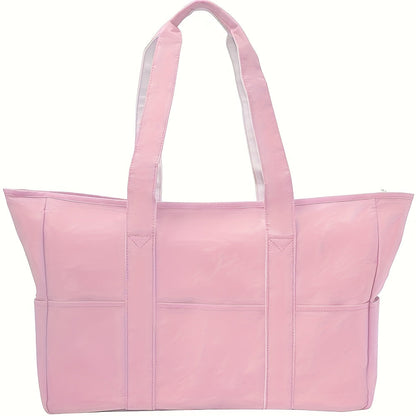 Women Beach Bag Dry Wet Separated Pocket Sandproof Swim Pool Bag Utility Travel Tote for Beach Pool Swimming Daily Use Multiple Colors