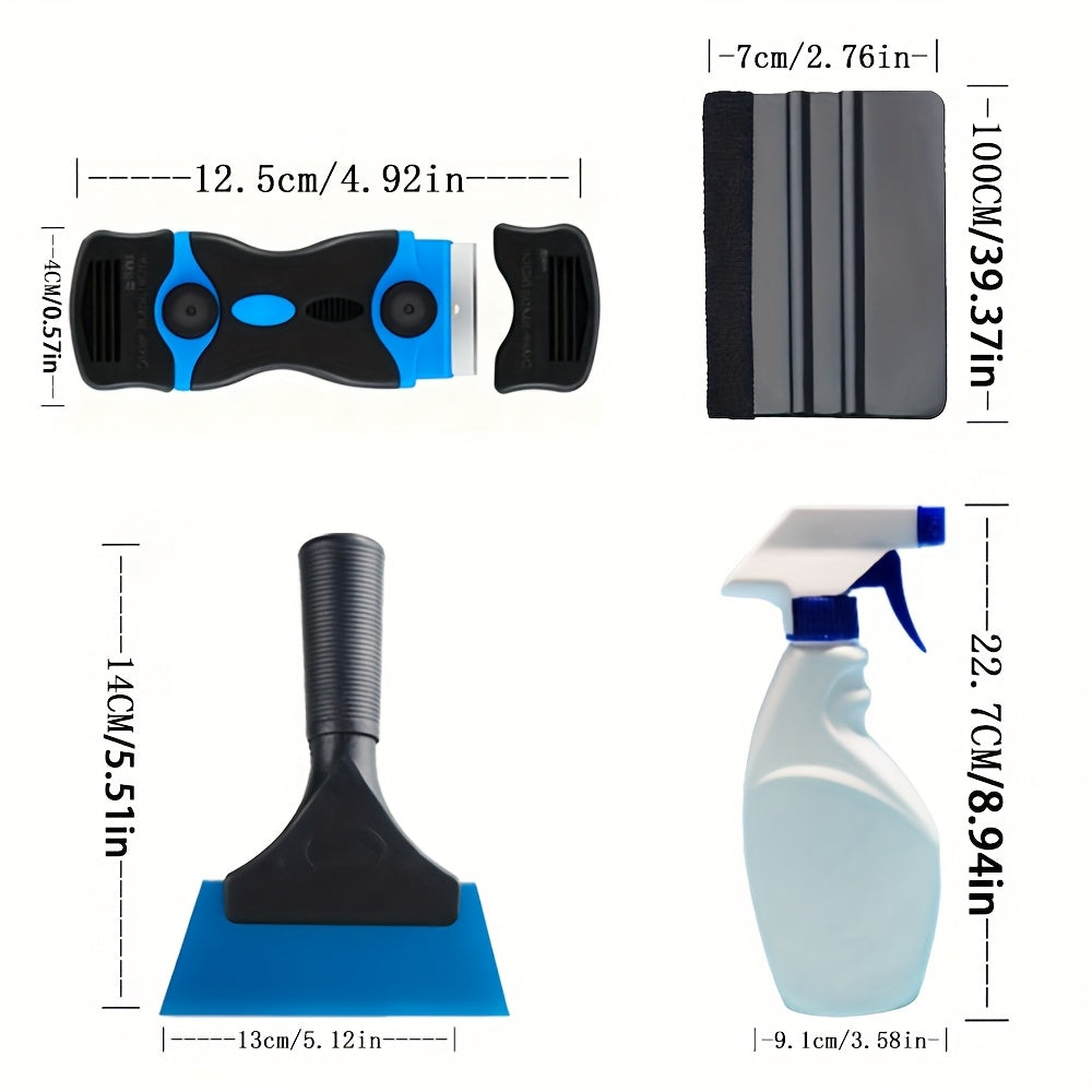 36pcs Window Tint Tool Kit, Professional Car Window Tinting Kit, Auto Vinyl Wrap Film Installation Tools with Felt Squeegee & Scraper