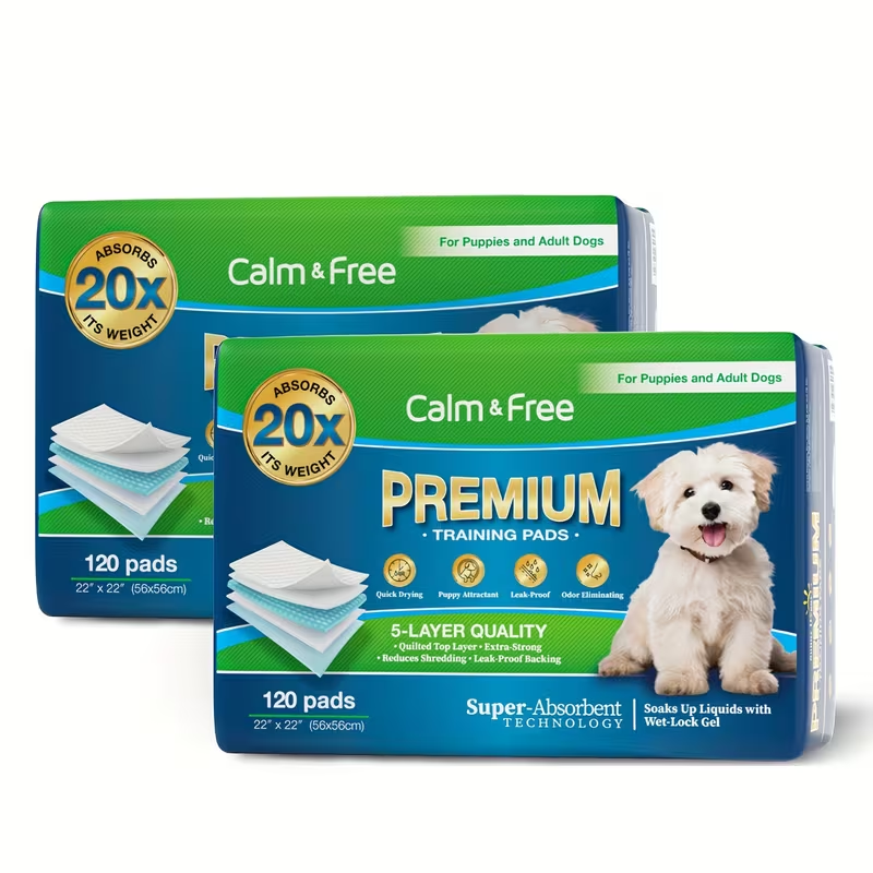 Disposable Dog Pee Pads for Puppy Training - Super Absorbent Leak-Proof Potty Pads with Odor Control, Housebreaking Training Pads for Dogs, 80/100/240 Count, 22"x22" 30"x36" 36"x36"