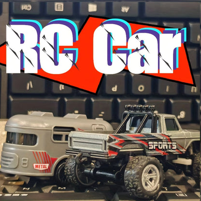 RC Off-Road Car with Alloy Body & Shock-Absorbing Chassis – Remote Control Car for Boys Indoor Outdoor Racing Metal Frame – Christmas Birthday Gift for Kids Teens