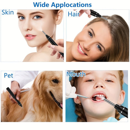 Wireless Ear Camera Ear Wax Removal Kit 1080P HD 6-LED – App-Controlled Visual Ear Cleaner for Adults and Pets, Compatible with All Smartphones, Multiple Cleaning Heads, Portable Ear Scoop Tool