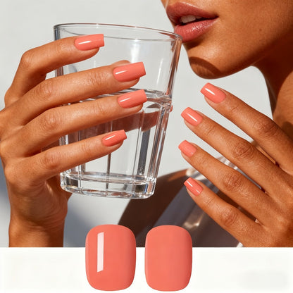 No UV Lamp Gel Nail Polish 2-Pack Candy Color Air Dry Quick Dry Long-Lasting High Gloss Finish – Vibrant Sweet Shades for DIY Spring Summer Nail Art Manicure at Home, 0.35oz Each, Gift for Women Girls