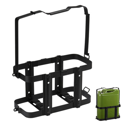 Jerry Can Holder Mount 5 Gallon 20L NATO Style Steel Gas Can Lockable Mounting Bracket for Jeep Truck RV Motorcycle Overlanding Camping Off-Road Universal Fit