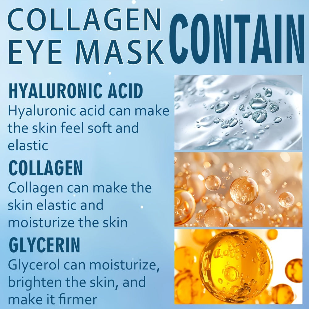 Retinol Collagen Eye Mask 60pcs 80g – Firming Under Eye Patches for Dark Circles, Puffiness, Sagging & Fine Lines, Deep Moisturizing Anti-Aging Eye Pads Gift for Women All Skin Types