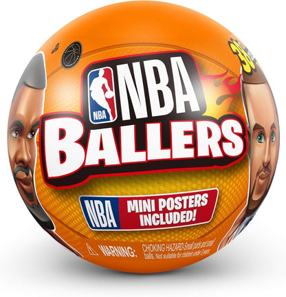 NBA Ballers Mystery Capsule Figurine Series 1 by ZURU – Surprise Unboxing Mini NBA Player Collectible Toy for Boys, Sports Fans & Collectors, Random Basketball Figure Blind Box Gift