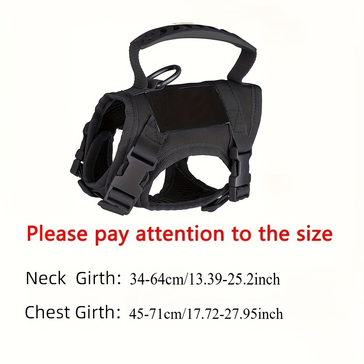 Cat Tactical Vest Harness Adjustable 600D Chest Strap for Cats & Puppies - Escape-Proof Training Vest Harness in Black Khaki Red Rose Red Mineral Green & Mixed Colors