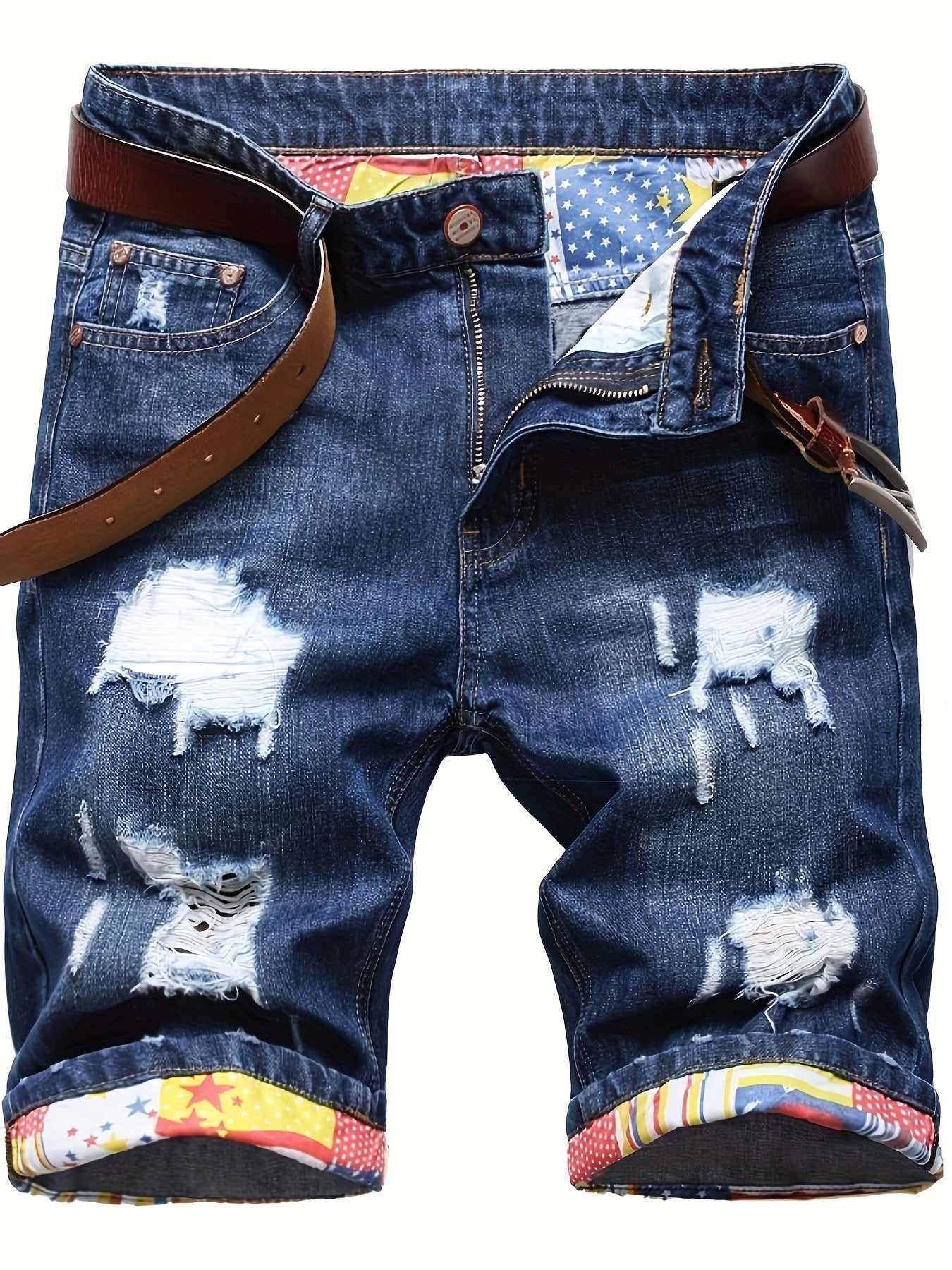 Men's Denim Shorts - Stretch With Pockets