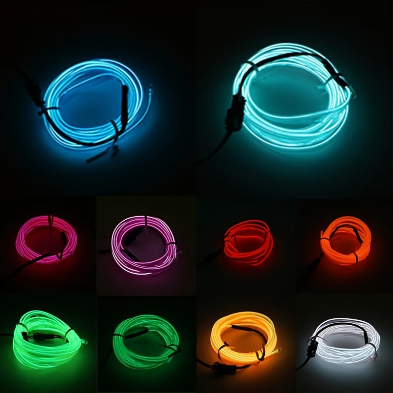3m 7-color Automotive Interior Light with APP Control And Music Sync Rhythm Ambient Lighting Kit for Doors, Console And Dashboard