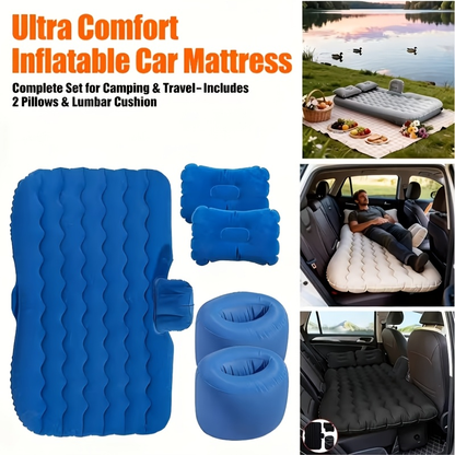 SUV Car Inflatable Mattress Rear Seat Air Bed for MPV Off-Road Vehicle Truck – Leak-Proof Wear-Resistant Composite Fabric Travel Camping Pad Portable Car Bed Accessories