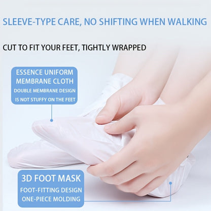 Moisturizing Foot Mask Socks with Goat Milk, Niacinamide & Ceramides — Exfoliating Cracked Heel Treatment, Hyaluronic Acid & Allantoin for Soft Smooth Feet, Hand & Foot Mask Set 10 Pairs