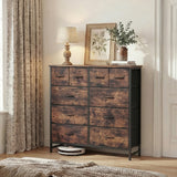 10 Drawers Brown