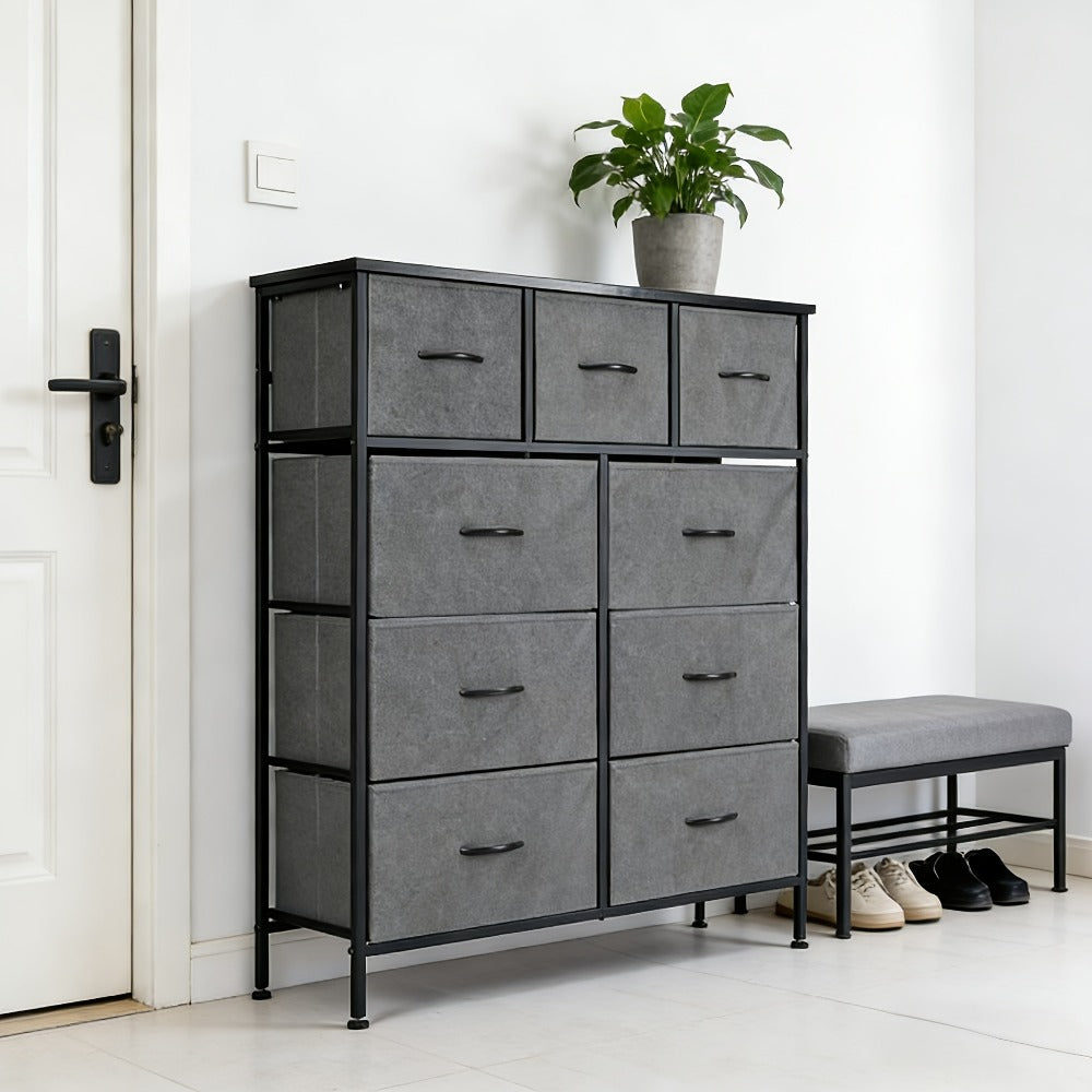 9-Drawer Tall Dresser with Multiple Color Options for Bedroom detail image - detail view 11