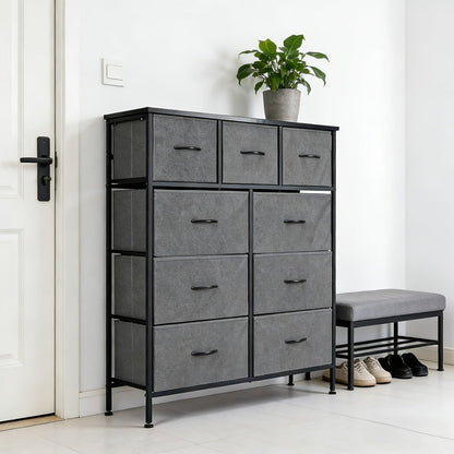 9-Drawer Tall Dresser with Multiple Color Options for Bedroom detail image - detail view 11