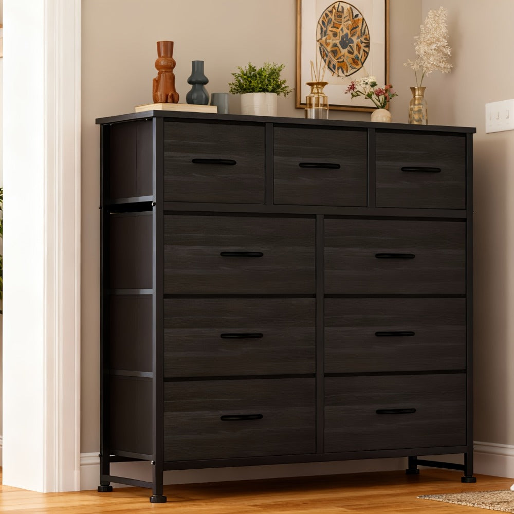 9-Drawer Tall Dresser with Multiple Color Options for Bedroom detail image - detail view 12