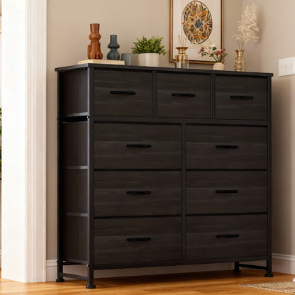 9-Drawer Tall Dresser with Multiple Color Options for Bedroom detail image - detail view 12