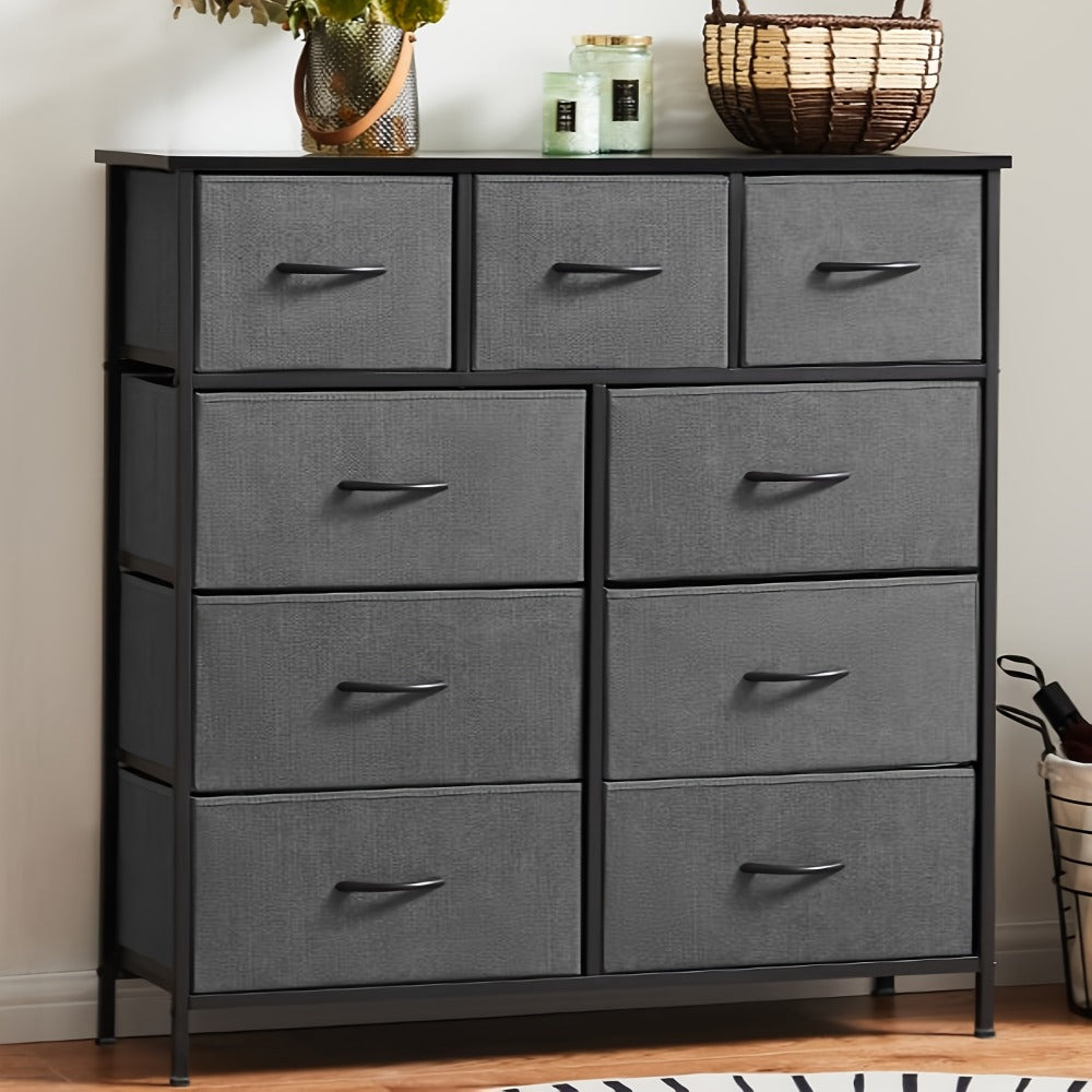 9-Drawer Tall Dresser with Multiple Color Options for Bedroom detail image - detail view 15