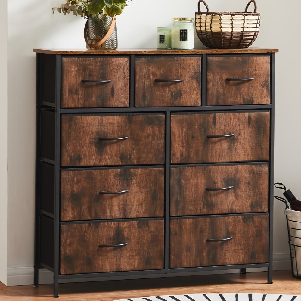 9-Drawer Tall Dresser with Multiple Color Options for Bedroom detail image - detail view 16