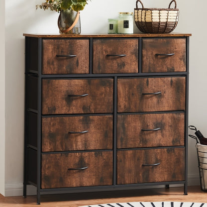 9-Drawer Tall Dresser with Multiple Color Options for Bedroom detail image - detail view 16