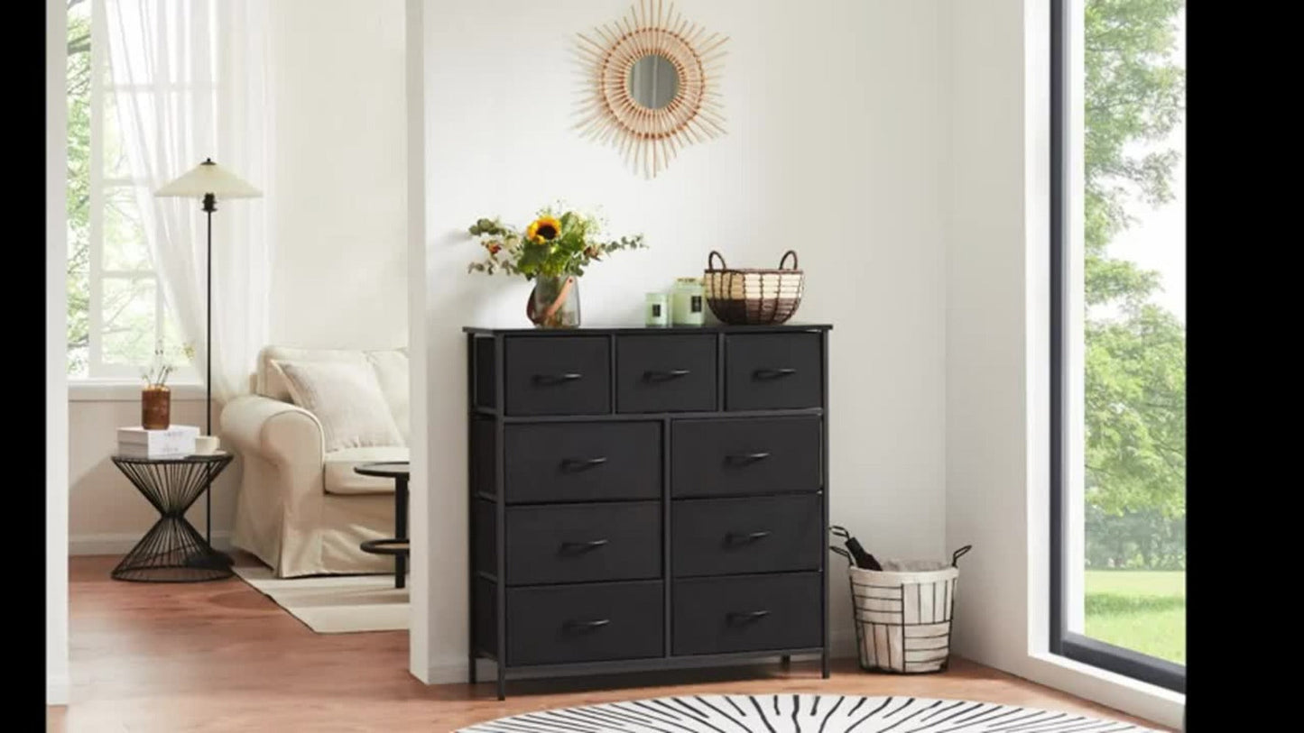 9-Drawer Tall Dresser with Multiple Color Options for Bedroom detail image - detail view 17