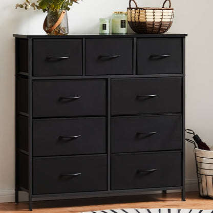9-Drawer Tall Dresser with Multiple Color Options for Bedroom detail image