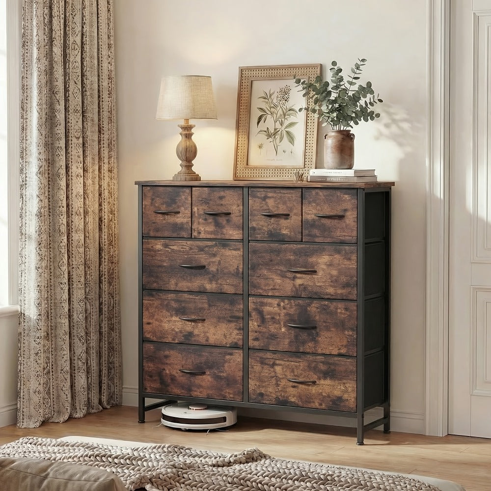 9-Drawer Tall Dresser with Multiple Color Options for Bedroom detail image - detail view 3
