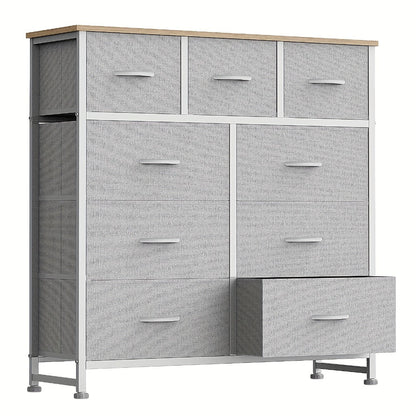 9-Drawer Tall Dresser with Multiple Color Options for Bedroom detail image - detail view 9