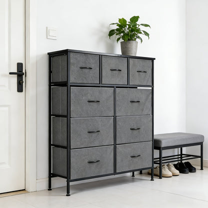 Dresser shown in the Grey, 9 Drawer Dresser option