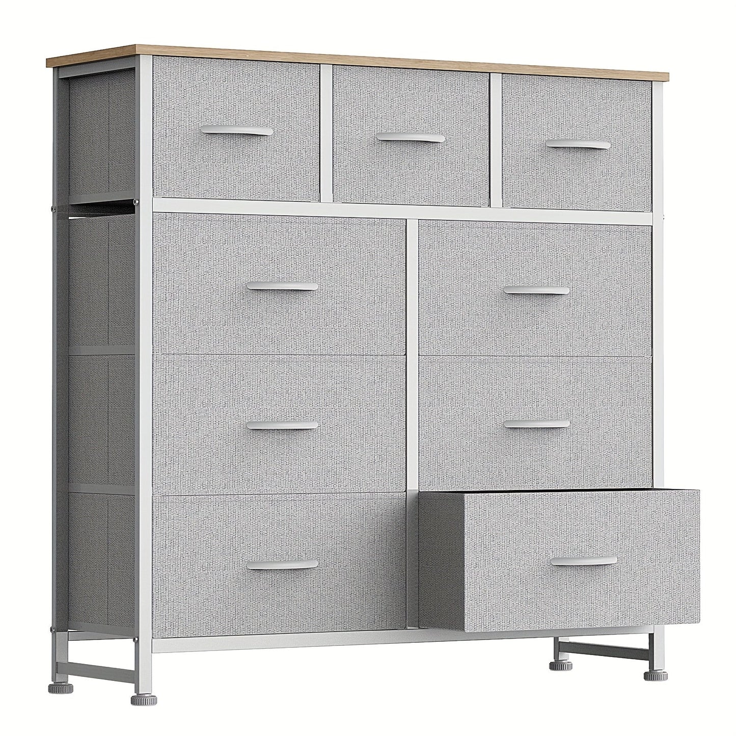 Dresser shown in the Light Grey, 9 Drawer Dresser option