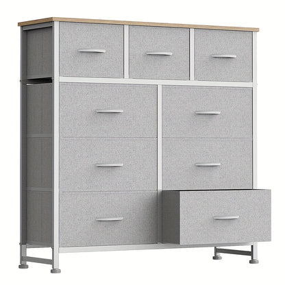 Dresser shown in the Light Grey, 9 Drawer Dresser option