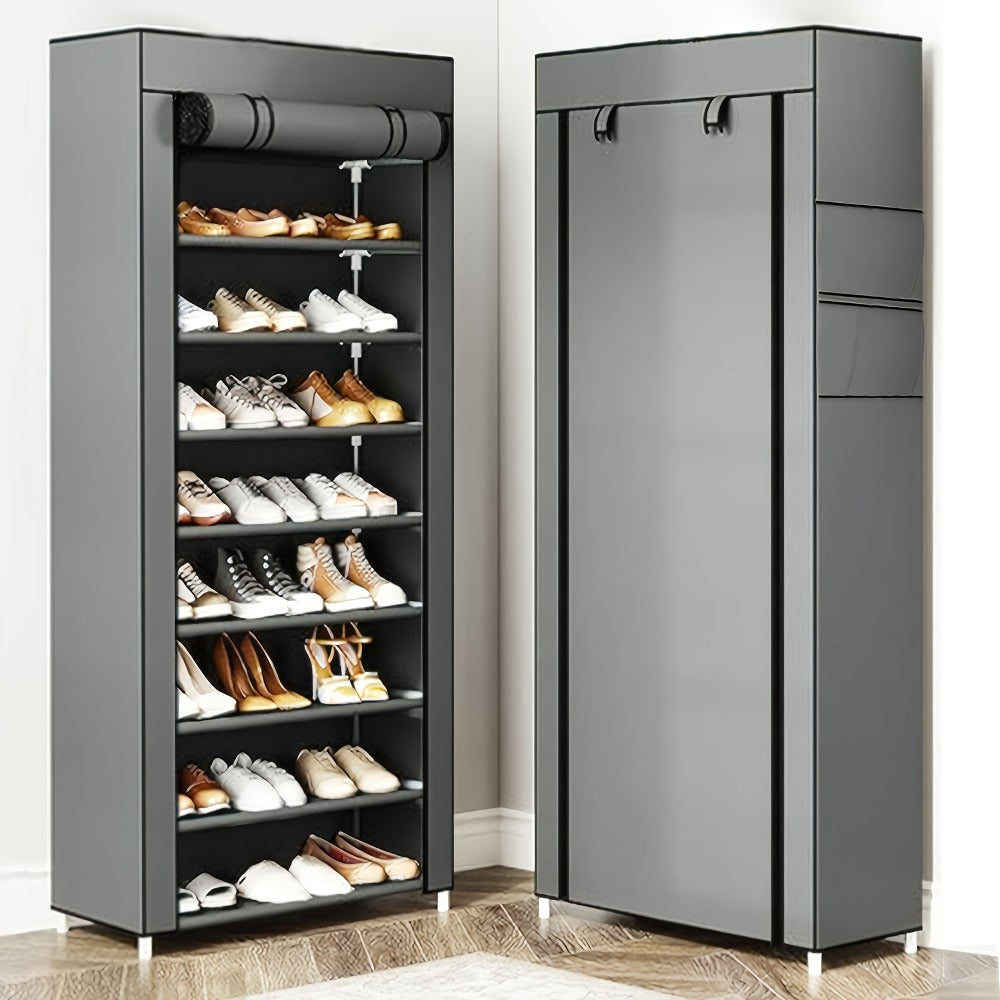 9-Layer Shoe Cabinet with Tool-Free Assembly for Organized Everyday Storage in Entryway detail image - detail view 13