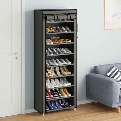 9-Layer Shoe Cabinet with Tool-Free Assembly for Organized Everyday Storage in Entryway detail image