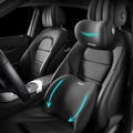 Car Lumbar Support Pillow and Car Neck Pillow Kit, Ergonomic Car Seat Headrest & Lumbar Cushion with Adjustable Strap for Neck Back Pain Relief, for Office Chair/ Truck/ Wheelchair (Gray)