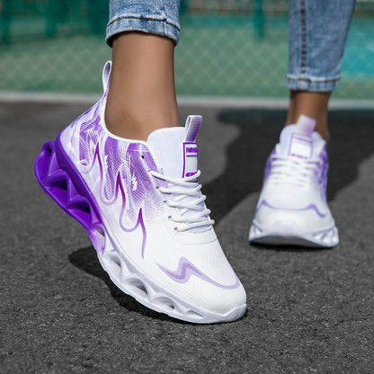 Women's Athletic Shoes - Lace-Up Design Style 866917