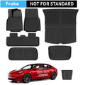 FRUKA New for Model Y Juniper Floor Mats 2025 2026 | All-Weather Car Full Set | Front Rear Floor Liner Cargo Liners Trunk for Tesla for Model Y | TPE Interior Accessories 5 Seater(Not for Standard)