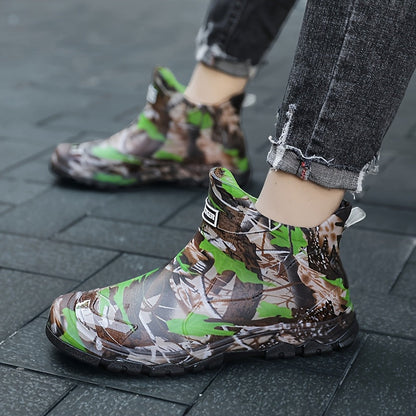Men's Rain Boots - Slip-On Ease