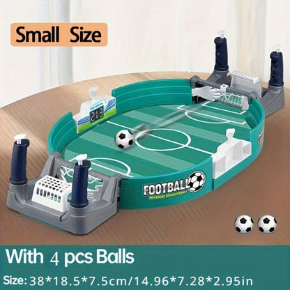 Table Football Game for Kids & Adults – 2-Player Tabletop Soccer Duel Board Game, Family Fun Indoor Game Night Gift for Boys Girls Teens, Desktop Foosball Game with Balls