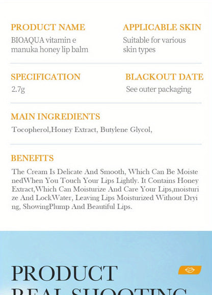Lip Mask Overnight Hydrating Lip Balm with Manuka Honey & Vitamin E — 12Hr Long-Lasting Moisture Korean Skincare for Dry Chapped Lips Repair Plump Soft Lips Women 6pcs 10pcs