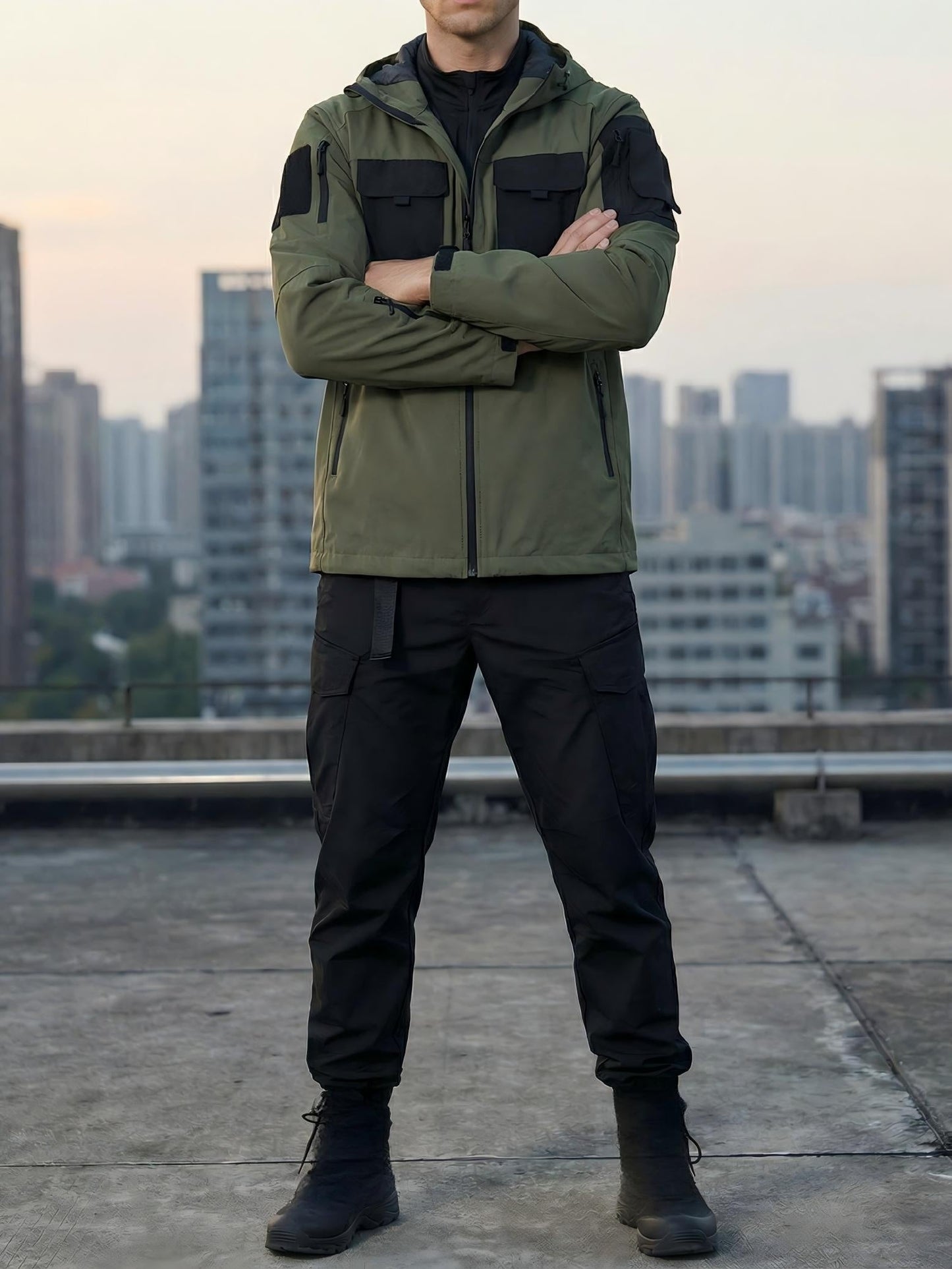 Men's Windproof Zip-Up Coat Everyday 997