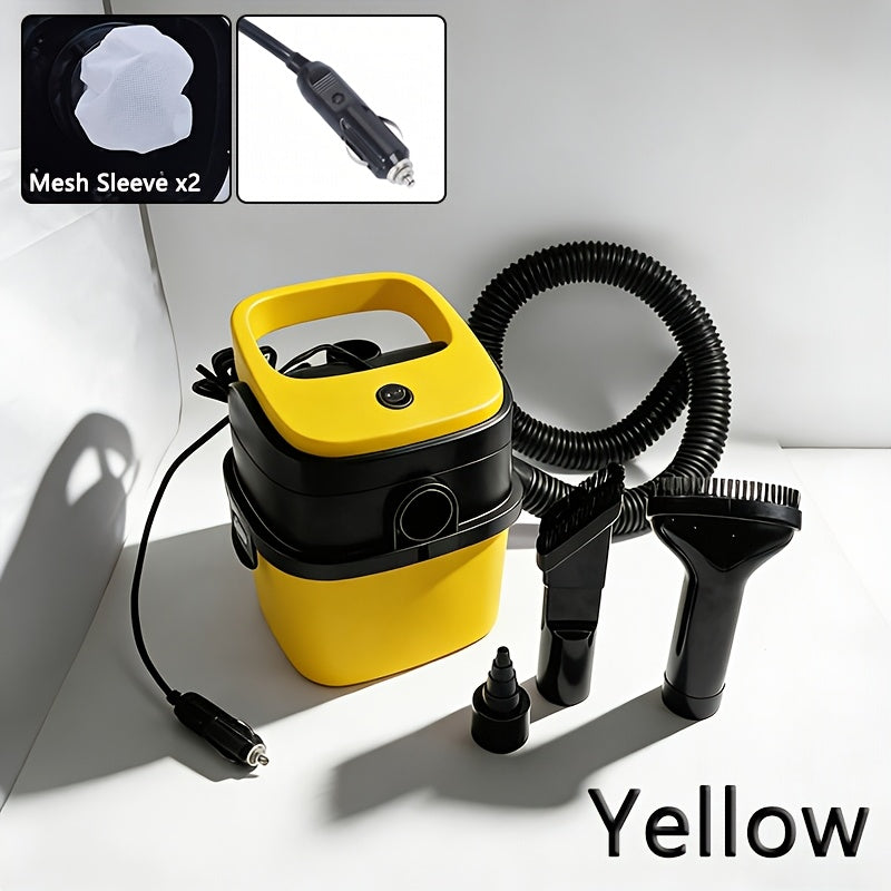 Vehicle Mounted Suction And Blowing Double Use Bucket Vacuum Cleaner Car Portable Multi Function Tool Cylinder Style Large Capacity Vacuum Cleaner Automobile Interior Cleaning Tool