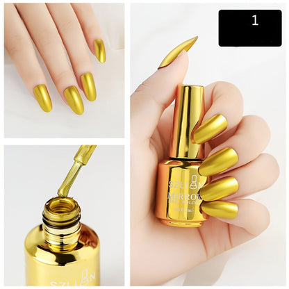 Mirror Chrome Nail Art Liner Gel Set 12 Colors with Built-In Thin Brush – Metallic 3D Effect Striping & Drawing Gel Polish, LED Curable Salon Manicure Gift Kit for Women | 0.27oz Each