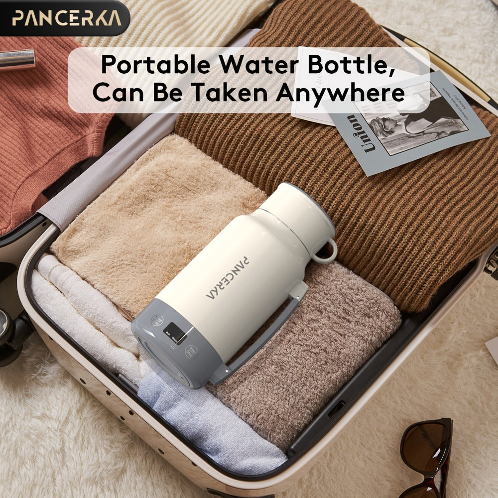 Portable Electric Kettle 400W – 1L 33.8oz Fast Heating 304 Stainless Steel Kettle with Smart Temperature Control, Boil & Warm Functions, Safe & Easy to Clean, Perfect for Travel & Home – Green, White