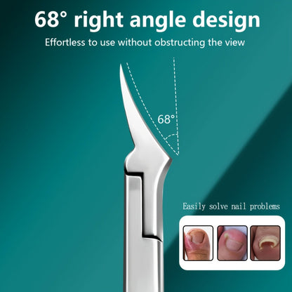 Ingrown Nail Clippers 4CR13 Stainless Steel Professional with Extended Blade & Open Jaw Design – Precision Cuticle Scissors & Dead Skin Trimmer for Thick Nails | Nail Art Tool for Men & Women